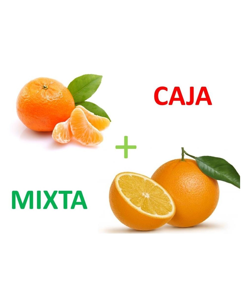 FD14 - 5 Kg. Naranja Navelina Natural con Hoja Mesa + 5 Kg. Clementina Natural con Hoja
