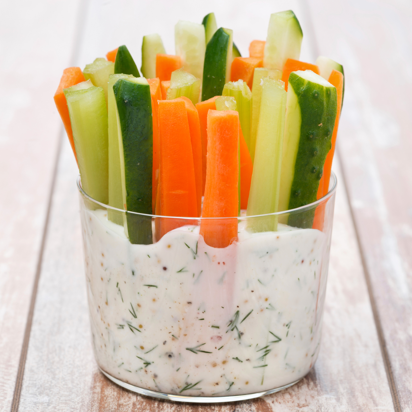crudités de verduras
